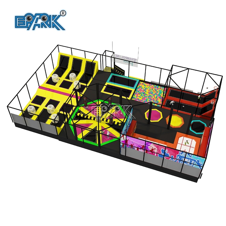 Parque de juegos interior temático Parque de atracciones para niños Parque de trampolines