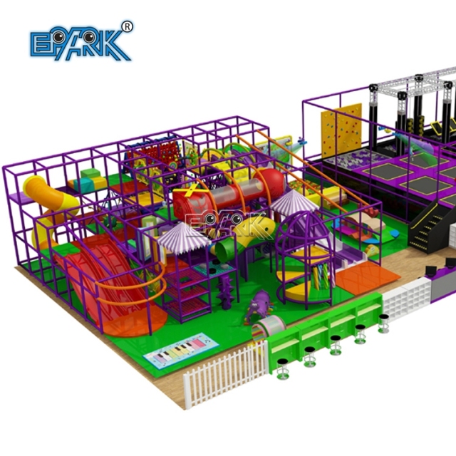 Parque de juegos interior, parque de trampolines de juego suave para niños, equipo para parque de juegos