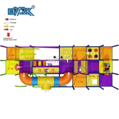 Parque de atracciones temático Gran Arcoíris Área de juegos para niños Patio de juegos interior Alquiler de equipos para fiestas Parque infantil blando
