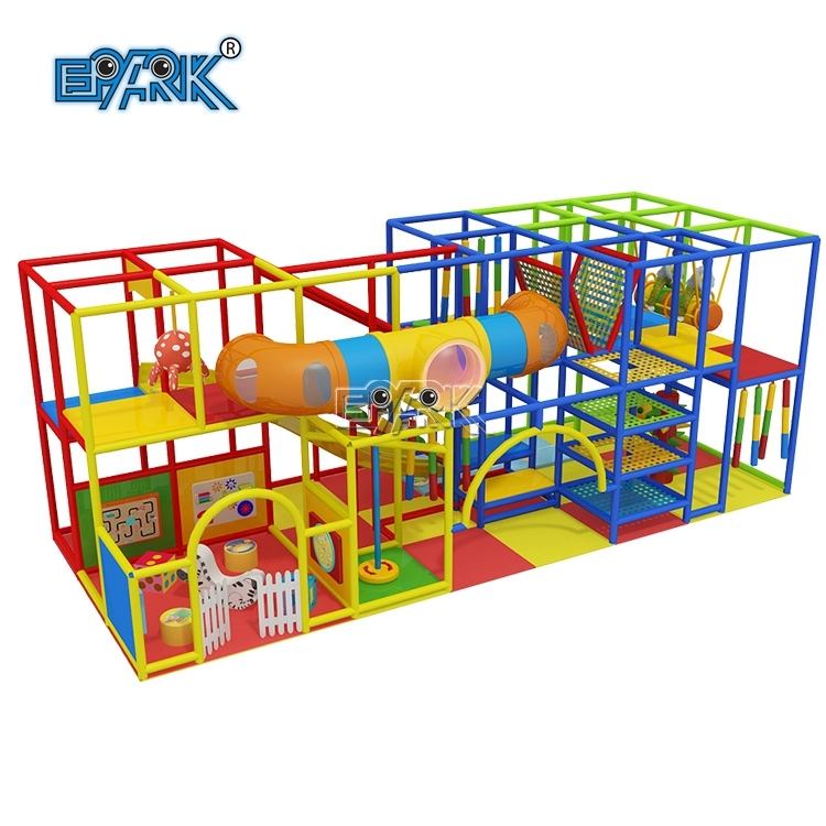 Great Rainbow Theme Amusement Park Kids Play Area Indoor Playground Party Rental Equipment Soft Play Children Park