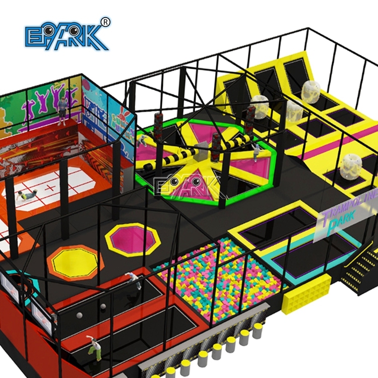 Parque de juegos interior temático Parque de atracciones para niños Parque de trampolines