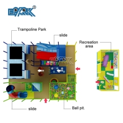 Parque de atracciones temático Área de juegos para niños Patio de juegos interior Alquiler de equipos para fiestas Parque infantil blando