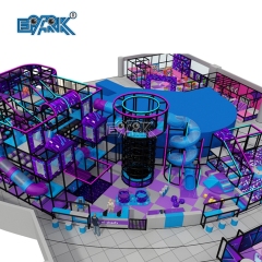 Parque infantil personalizado exclusivo, parque infantil interior combinado, campo de juego suave Ninja Warrior