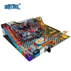 Gran oferta de equipo de juego blando comercial para niños con certificado TUV, parque infantil interior con piscina de bolas y tobogán.