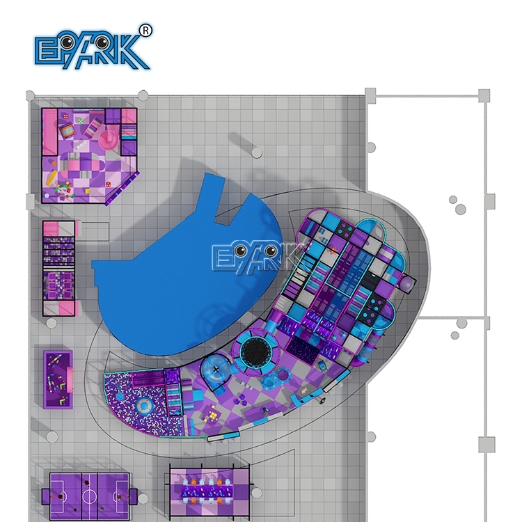 Parque infantil personalizado exclusivo, parque infantil interior combinado, campo de juego suave Ninja Warrior