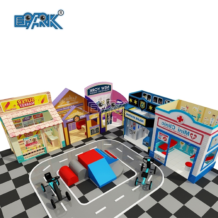 Gran oferta de equipo de juego blando comercial para niños con certificado TUV, parque infantil interior con piscina de bolas y tobogán.