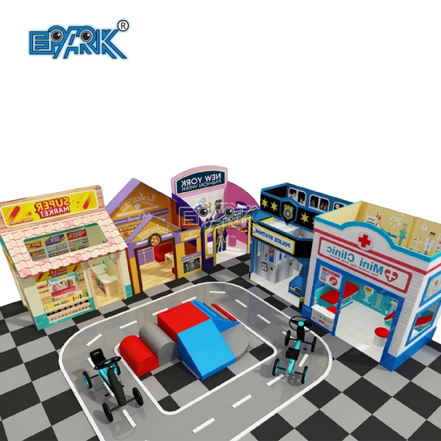 Gran oferta de equipo de juego blando comercial para niños con certificado TUV, parque infantil interior con piscina de bolas y tobogán.