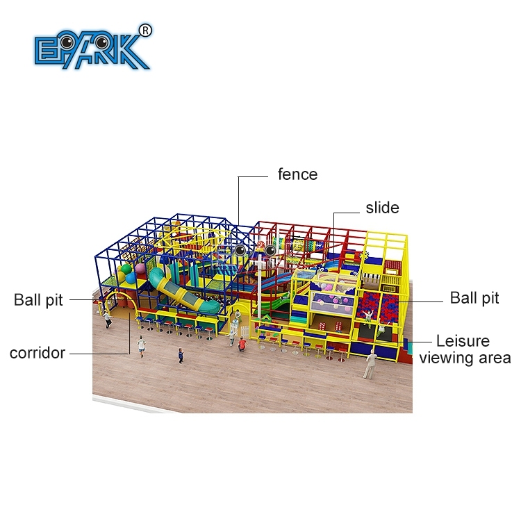 Equipo de entretenimiento blando comercial grande para niños, juguetes para niños, patio de juegos interior