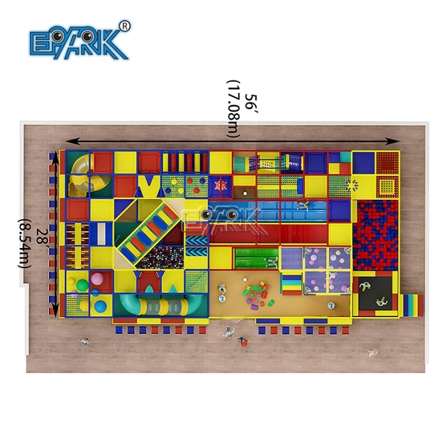 Equipo de entretenimiento blando comercial grande para niños, juguetes para niños, patio de juegos interior
