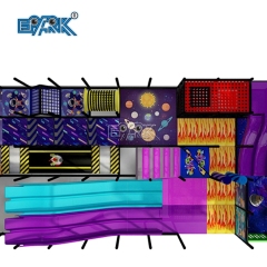 Centro de juegos comercial con temática espacial, equipo de juegos interior blando, gimnasio para niños