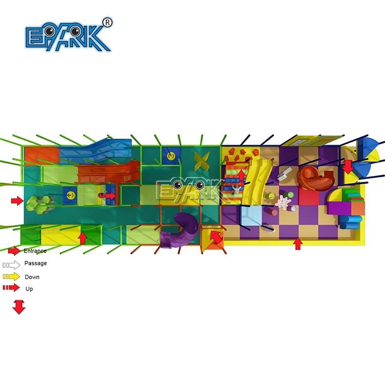 Most Creative Commercial Big Slides Children Indoor Playground For Sale