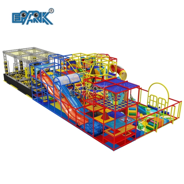 Parque de atracciones temático arcoíris de gran calidad, área de juegos para niños, equipo de juegos interior, parque infantil blando