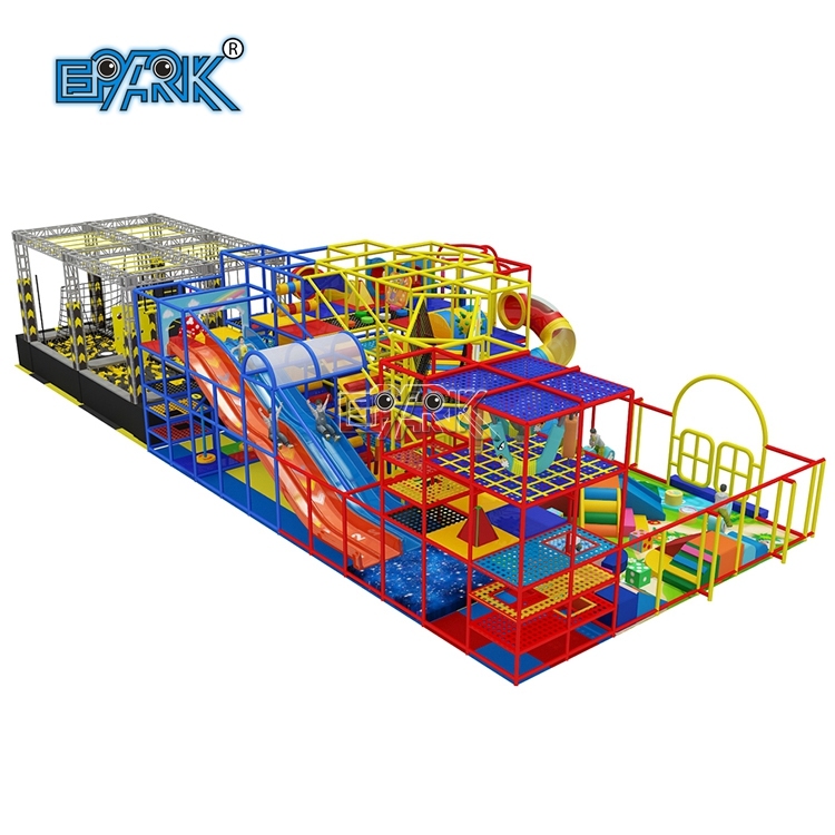 Parque de atracciones temático arcoíris de gran calidad, área de juegos para niños, equipo de juegos interior, parque infantil blando