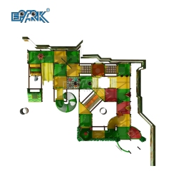 Parque infantil blando de entretenimiento Kdis Play Game Green Forest Castle Soft Quilted Playground Equipment