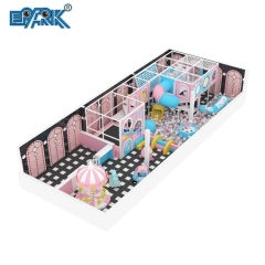 Zona de juegos interior con escalada, piscina de bolas, tobogán y carrusel.,EPARK Indoor Playground One-stop Solution