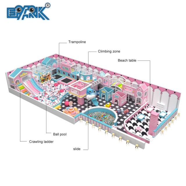 Tobogán de juegos blandos con diseño personalizado,EPARK Indoor Playground One-stop Solution