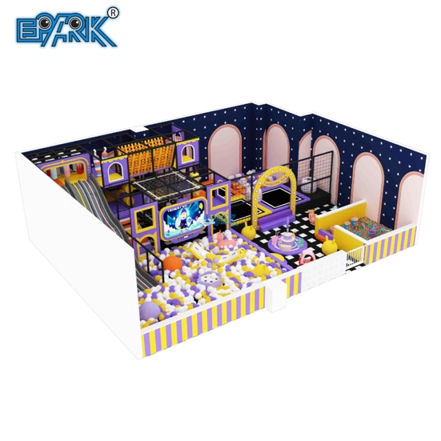 Equipo de parque de atracciones para niños con área de juegos blanda con estándar CE,EPARK Indoor Playground One-stop Solution