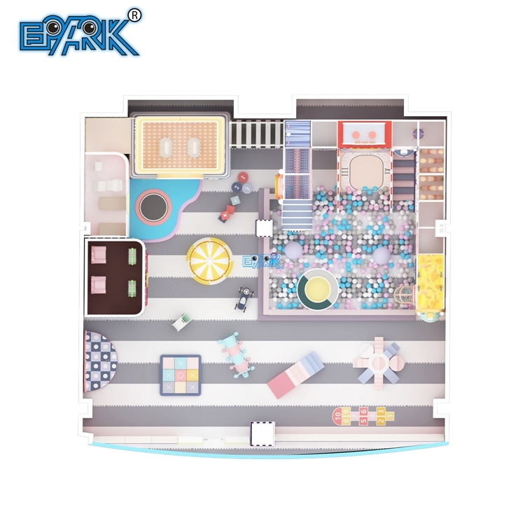 Nuevo diseño de equipo de juegos comerciales con patio de juegos interior de plástico,EPARK Indoor Playground One-stop Solution
