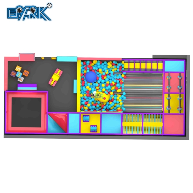 Trampolín de interior de juego suave pequeño, equipo de juegos para niños,EPARK Indoor Playground One-stop Solution