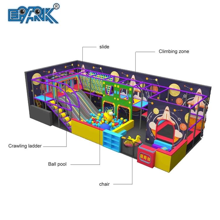 Trampolín de interior de juego suave pequeño, equipo de juegos para niños,EPARK Indoor Playground One-stop Solution