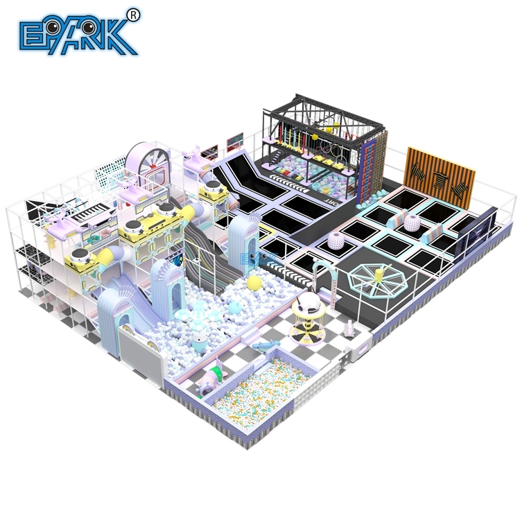 Diseño de parque infantil interior, parque de atracciones infantil interior con piscina de bolas, tobogán y trampolín.,EPARK Indoor Playground One-stop Solution