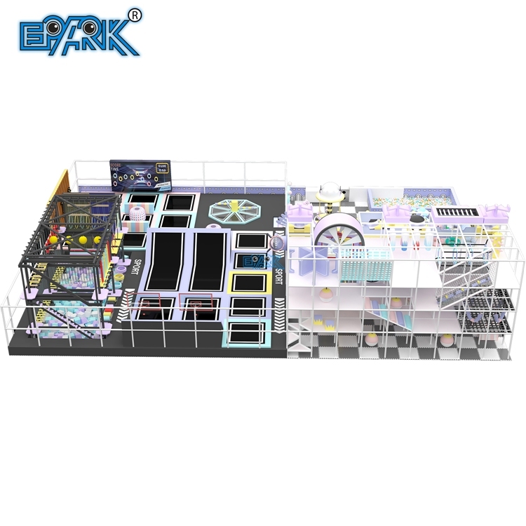 Diseño de parque infantil interior, parque de atracciones infantil interior con piscina de bolas, tobogán y trampolín.,EPARK Indoor Playground One-stop Solution