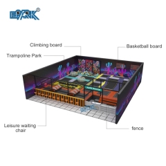 Equipo de entretenimiento interior de diseño personalizado Juego de trampolín para patio de juegos interior Equipo interior,EPARK Indoor Playground One-stop Solution