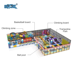 Nuevo equipo de parque de atracciones comercial personalizado, parque infantil interior Softplay para niños,EPARK Indoor Playground One-stop Solution
