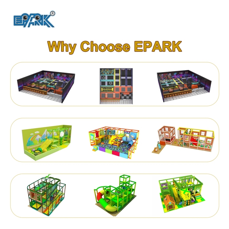 Equipo de entretenimiento interior de diseño personalizado Juego de trampolín para patio de juegos interior Equipo interior,EPARK Indoor Playground One-stop Solution