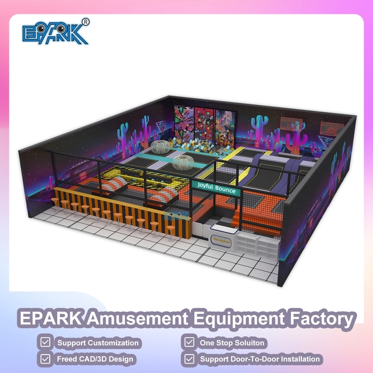 Equipo de entretenimiento interior de diseño personalizado Juego de trampolín para patio de juegos interior Equipo interior,EPARK Indoor Playground One-stop Solution