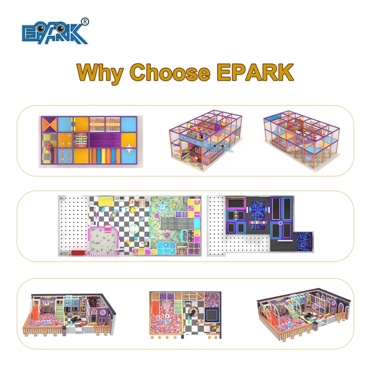 Carrusel de juegos para niños y niñas Happy Play Candy, área de juegos de espuma suave para interiores con suelo de alta calidad,EPARK Indoor Playground One-stop Solution