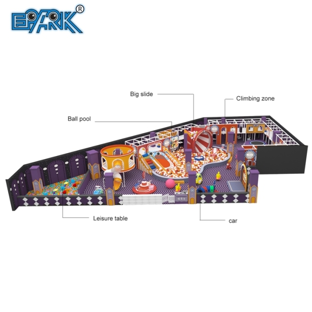 Soft Play Indoor Playground Equipment Modern Style Amusement Park Facilities Indoor Playground
