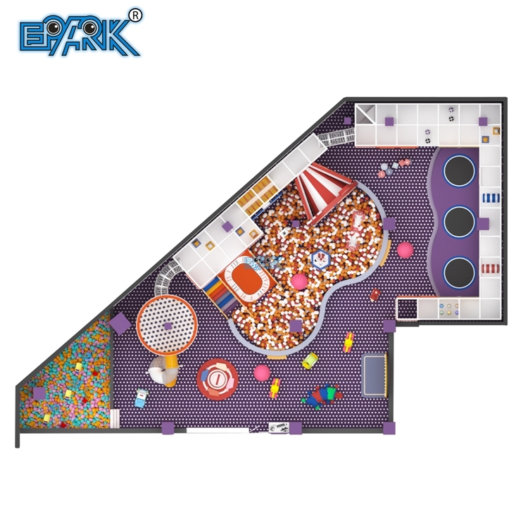 Equipo de juegos infantiles de interior de estilo moderno, instalaciones de parque de atracciones, patio de juegos interior,EPARK Indoor Playground One-stop Solution