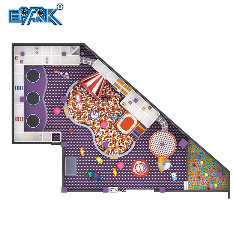Equipo de juegos infantiles de interior de estilo moderno, instalaciones de parque de atracciones, patio de juegos interior,EPARK Indoor Playground One-stop Solution