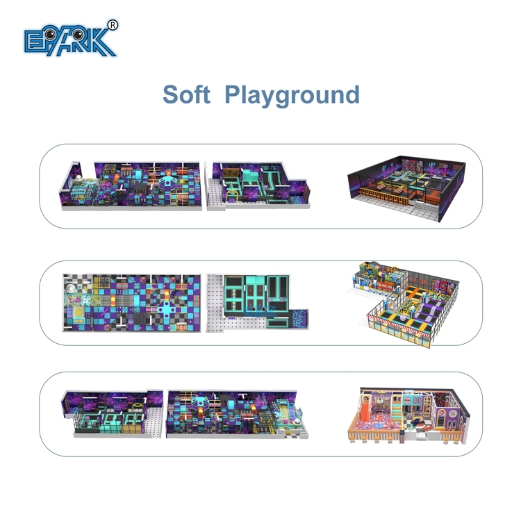 Área de juegos infantiles comercial Equipo de juegos blandos Parque infantil interior Conjunto completo,EPARK Indoor Playground One-stop Solution