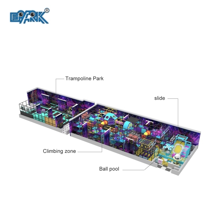 Área de juegos infantiles comercial Equipo de juegos blandos Parque infantil interior Conjunto completo,EPARK Indoor Playground One-stop Solution