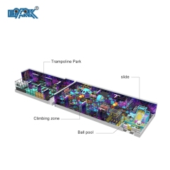 Área de juegos infantiles comercial Equipo de juegos blandos Parque infantil interior Conjunto completo,EPARK Indoor Playground One-stop Solution
