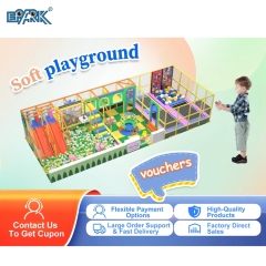 Parque infantil interior blando de 120 m² con temática de aventura en la jungla para que los niños jueguen de forma segura y divertida.,EPARK Indoor Playground One-stop Solution