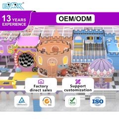 Parque infantil interior suave con temática de macarrones de 200 m² y trampolín,EPARK Indoor Playground One-stop Solution