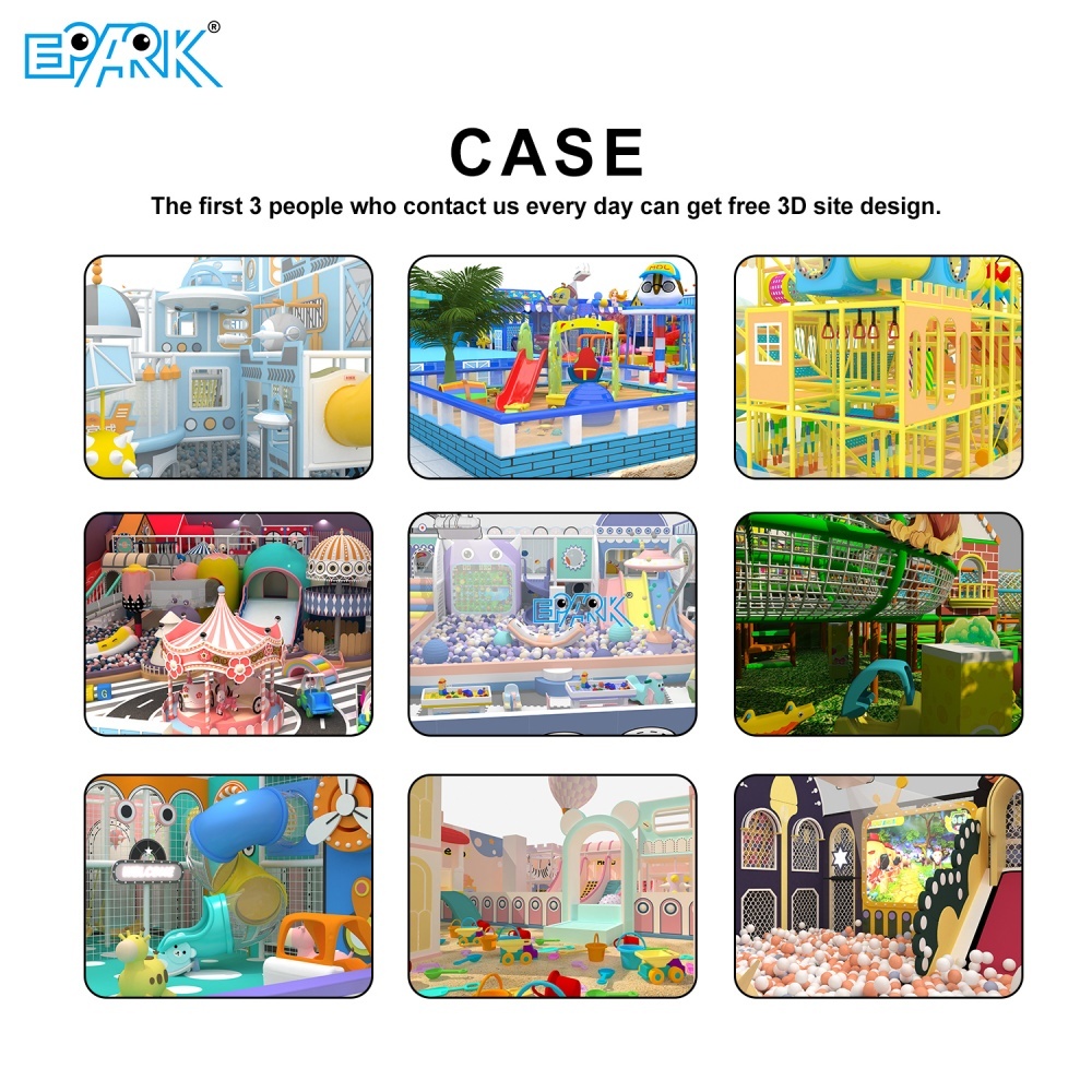 Parque infantil interior suave con temática de macarrones de 200 m² y trampolín,EPARK Indoor Playground One-stop Solution