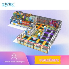 400m² Space-Themed Soft Playground with Trampoline,EPARK Indoor Playground One-stop Solution