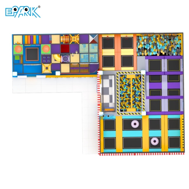 400m² Space-Themed Soft Playground with Trampoline,EPARK Indoor Playground One-stop Solution