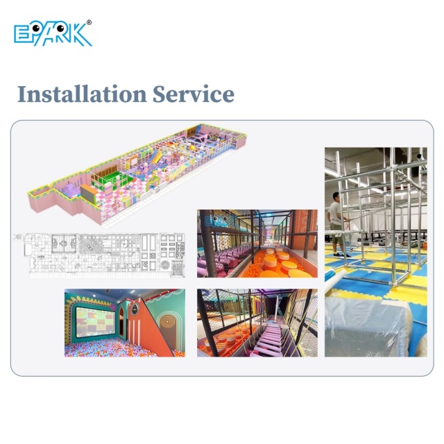 600m² Pink Themed Customized Soft Playground Equipment,EPARK Indoor Playground One-stop Solution