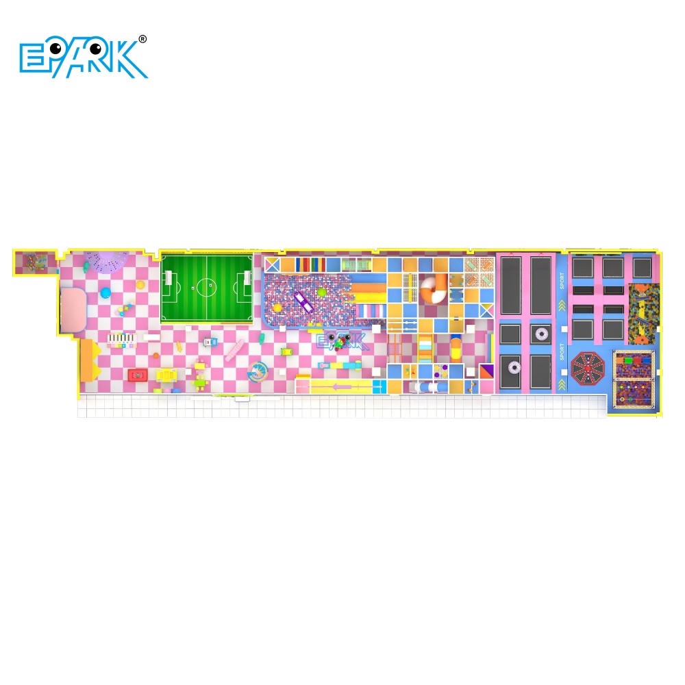 600m² Pink Themed Customized Soft Playground Equipment,EPARK Indoor Playground One-stop Solution