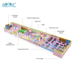 600m² Pink Themed Customized Soft Playground Equipment,EPARK Indoor Playground One-stop Solution