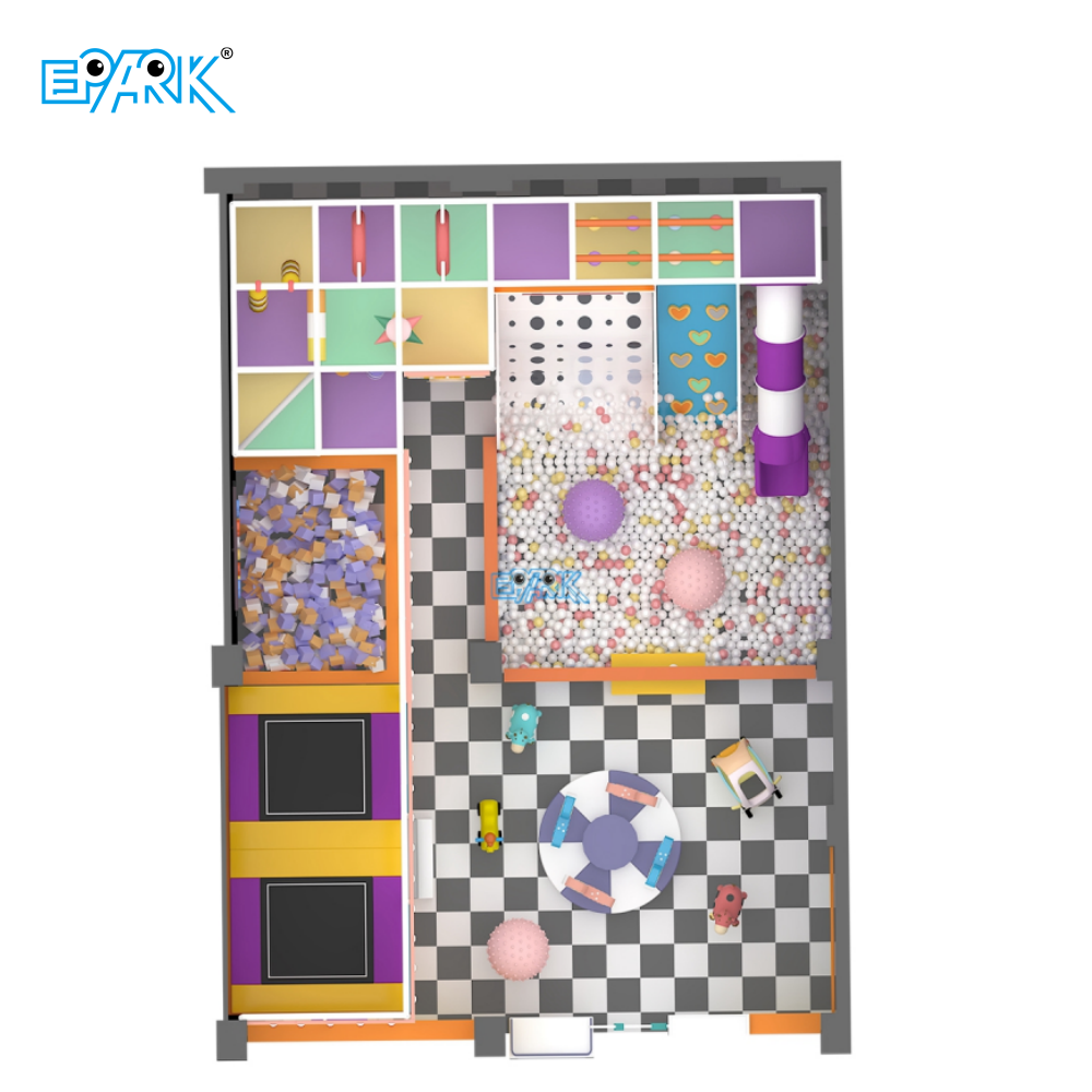 500m² Indoor Playground Equipment with Creative Play Zones,EPARK Indoor Playground One-stop Solution