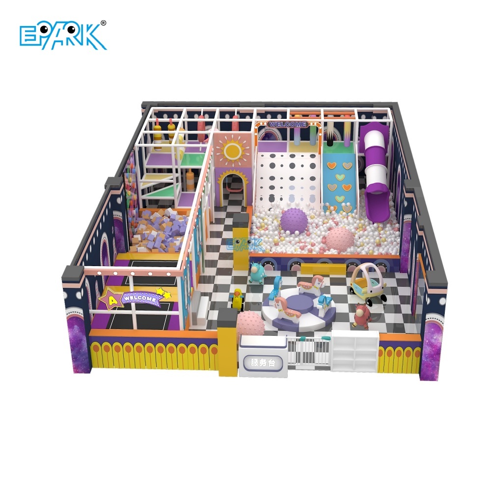 500m² Indoor Playground Equipment with Creative Play Zones,EPARK Indoor Playground One-stop Solution