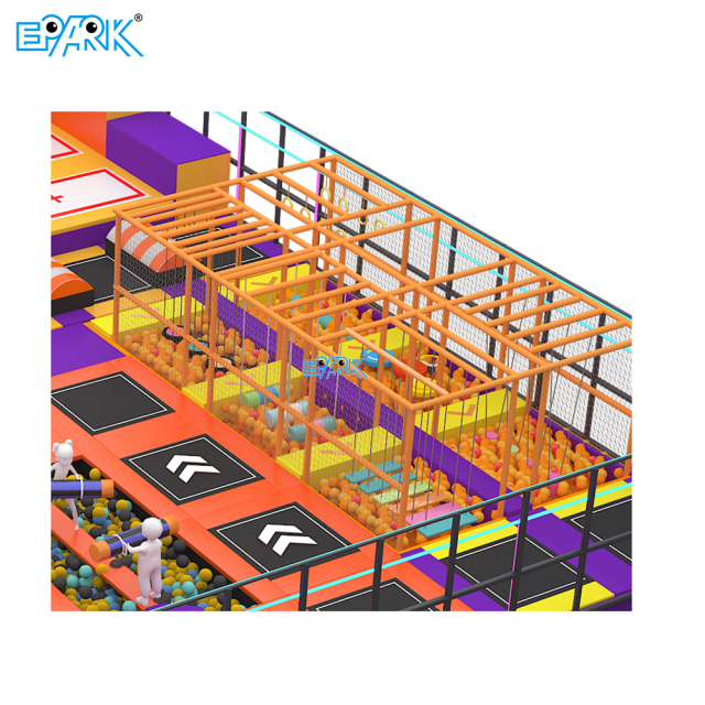 320m² Trampoline Park with Soft Playground,EPARK Indoor Playground One-stop Solution