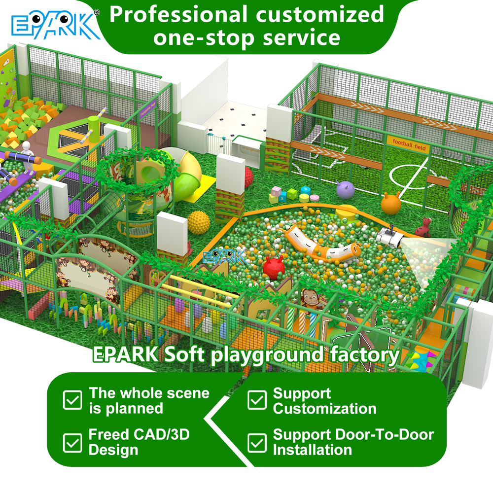 Equipo de juegos interior personalizado de 320 m² con temática forestal,EPARK Indoor Playground One-stop Solution