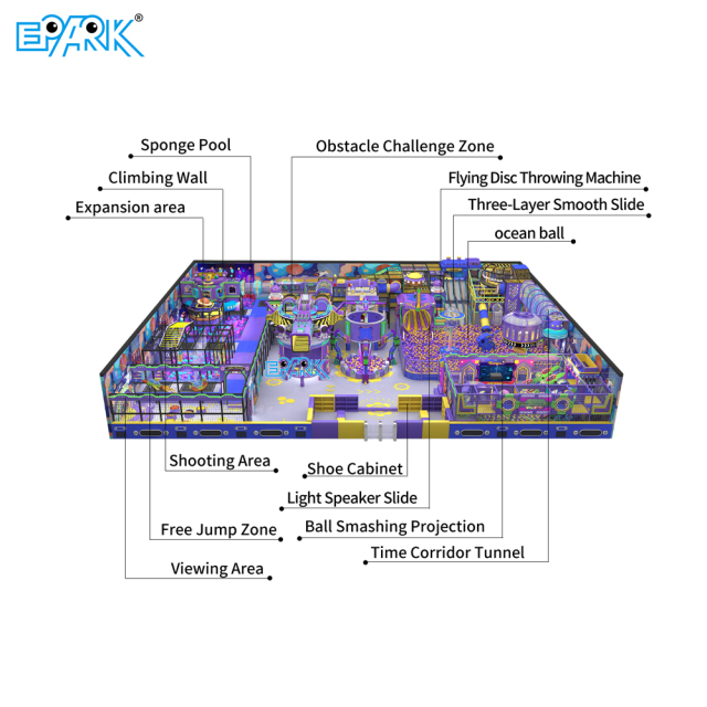 1000m² Large Indoor Soft Playground For Kids,EPARK Indoor Playground One-stop Solution